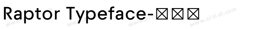 Raptor Typeface字体转换 Raptor Typeface字体转换